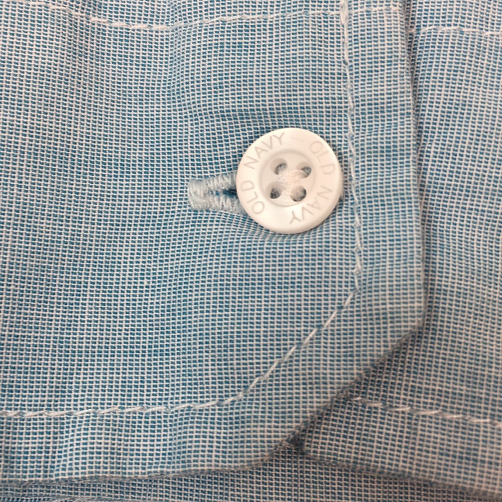 💙OLD NAVY💙LIGHT BLUE CLASSIC SHIRT - Picture 7 of 12